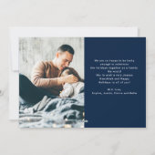 Cartes Pour Fêtes Annuelles Grille de photos multiples en script décontracté | (Dos)