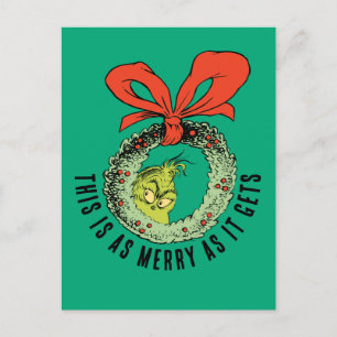 Cartes Pour Fêtes Annuelles Grinch C'est aussi joyeux que ça peut l'être