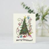 Cartes Pour Fêtes Annuelles Grinch classique | Arbre de Noël (Debout devant)