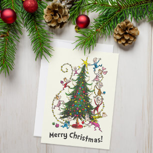 Cartes Pour Fêtes Annuelles Grinch classique Arbre de Noël