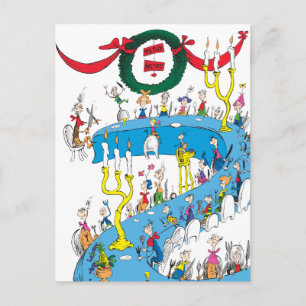 Cartes Pour Fêtes Annuelles Grinch Classique   Fête Joyeuse et Merveilleuse