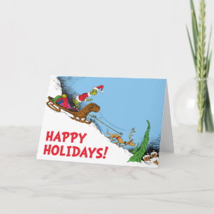 Cartes Pour Fêtes Annuelles Grinch Classique Grinch et Renne Max