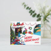 Cartes Pour Fêtes Annuelles Grinch classique | Grinch in Chimney (Debout devant)
