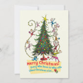 Cartes Pour Fêtes Annuelles Grinch classique | Joyeux Noël ! (Devant)