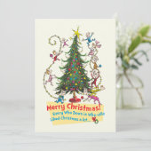 Cartes Pour Fêtes Annuelles Grinch classique | Joyeux Noël ! (Debout devant)