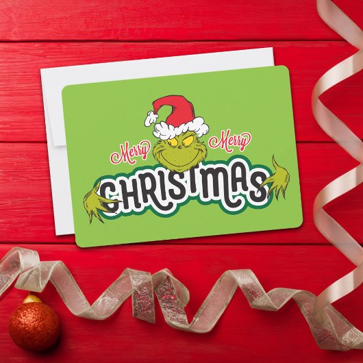 Cartes Pour Fêtes Annuelles Grinch classique | Joyeux Noël