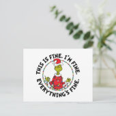 Cartes Pour Fêtes Annuelles Grinch | Everything's Fine (Debout devant)