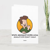 Cartes Pour Fêtes Annuelles Grippe-sou sourd (Dos)