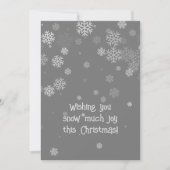 Cartes Pour Fêtes Annuelles Gris avec Flèches blanches Noël (Devant)