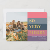 Cartes Pour Fêtes Annuelles Gris Modernes violet si joyeux Photo (Devant)