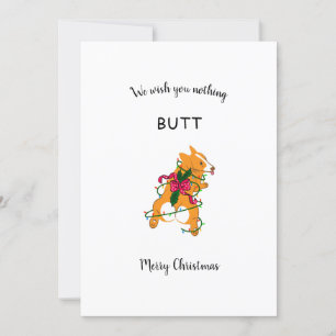 Cartes Pour Fêtes Annuelles Gros cul de corgi joyeux Noël vacances