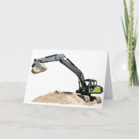 Gros Excavateur de construction vert #4