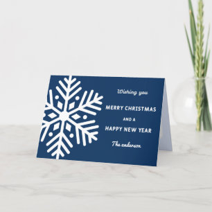 Cartes Pour Fêtes Annuelles Gros flocon de neige Noël et Nouvel An