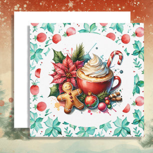 Cartes Pour Fêtes Annuelles Gros Noël et Sucre de canne