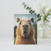 Cartes Pour Fêtes Annuelles Gros plan Capybara (Debout devant)