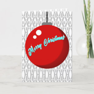 Cartes Pour Fêtes Annuelles Grosse Balle Rouge
