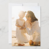 Cartes Pour Fêtes Annuelles Grosse photo Rouge Lettres superposer Joyeuses Fêt (Dos)