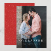 Cartes Pour Fêtes Annuelles Grossesse en photo verticale (Devant / Derrière)