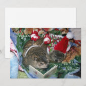 Cartes Pour Fêtes Annuelles Groundhogs Clara et salutation des vacances de (Devant / Derrière)