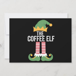 Cartes Pour Fêtes Annuelles Groupe de jumelage famille elfe café Noël