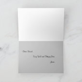 Cartes Pour Fêtes Annuelles Grue bleue (Intérieur)