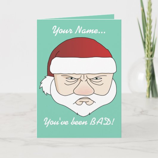 Cartes Pour Fêtes Annuelles Grumpy Père Noël (Devant)