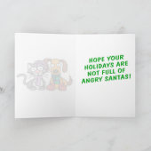 Cartes Pour Fêtes Annuelles Grumpy Père Noël Christmas Card (Intérieur)