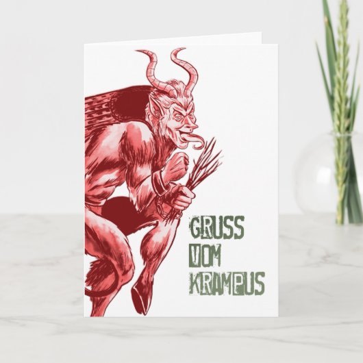 Cartes Pour Fêtes Annuelles Gruss Vom Krampus (Devant)
