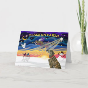 Cartes Pour Fêtes Annuelles Gryhound de Noël