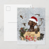 Cartes Pour Fêtes Annuelles Gsp, Noël de chien (Devant / Derrière)