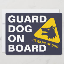 GUARD DOG/ VOUS CONDUISEZ LENTE signalisation de v