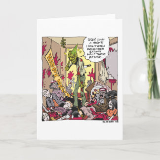 Cartes Pour Fêtes Annuelles Gueule de bois