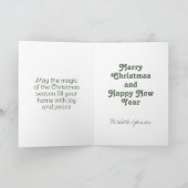 Cartes Pour Fêtes Annuelles Gui à l'aquarelle (Intérieur)