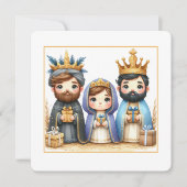 Cartes Pour Fêtes Annuelles Guidé par une étoile (Devant)