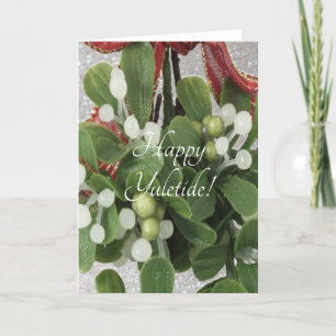 Cartes Pour Fêtes Annuelles guipe d'argent gui