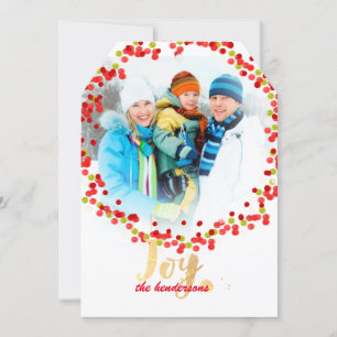 Cartes Pour Fêtes Annuelles Guirlande/carte de fin de année de houx de