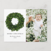 Cartes Pour Fêtes Annuelles Guirlande de Boxe Peinte à la main Joyeux Noël Pho (Devant)