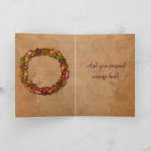 Cartes Pour Fêtes Annuelles Guirlande de feuille d'automne (Intérieur)