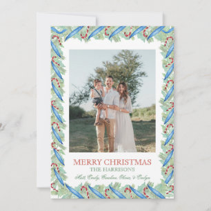 Cartes Pour Fêtes Annuelles Guirlande de Noël à l'aquarelle Casse-Noisette 2 P