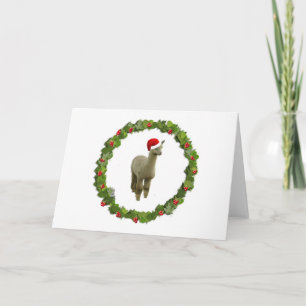 Cartes Pour Fêtes Annuelles Guirlande de Noël Alpaca