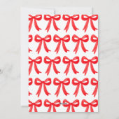 Cartes Pour Fêtes Annuelles Guirlande de ruban à nœuds rouges Preppy Grandmill (Dos)