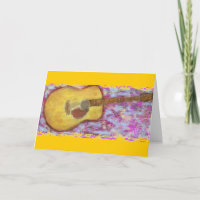 Guitare acoustique paix sur terre