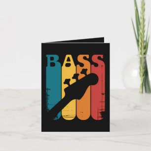 Cartes Pour Fêtes Annuelles Guitare basse