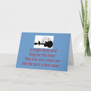 Cartes Pour Fêtes Annuelles guitare, birdSang lumineux d'A petit je cet air :