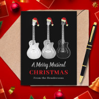 Guitare cool Noël Merry Music Personnalisé
