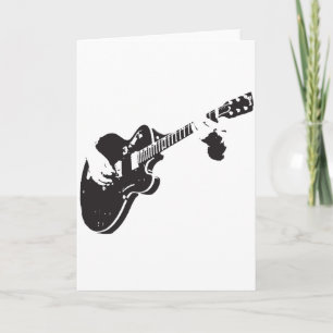 Cartes Pour Fêtes Annuelles Guitare électrique