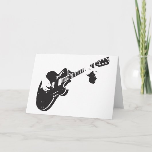 Cartes Pour Fêtes Annuelles Guitare électrique (Devant)
