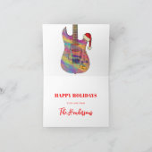 Cartes Pour Fêtes Annuelles Guitares de Noël Joyeuses fêtes (Intérieur)