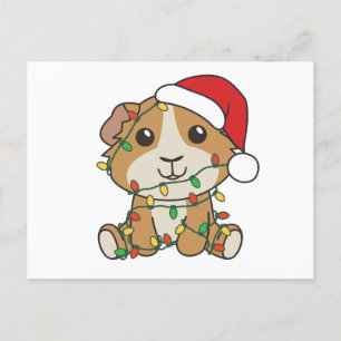 Cartes Pour Fêtes Annuelles Guniea Cochon Noël Animaux d'hiver Vacances