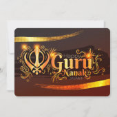 Cartes Pour Fêtes Annuelles Guru Nanak (Devant)
